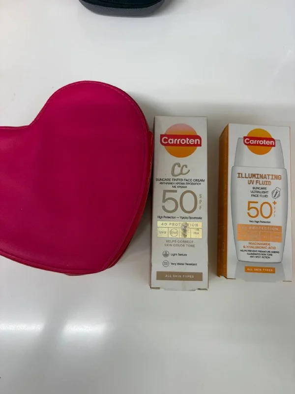 Набор кремов Carroten SPF 50 и косметичка