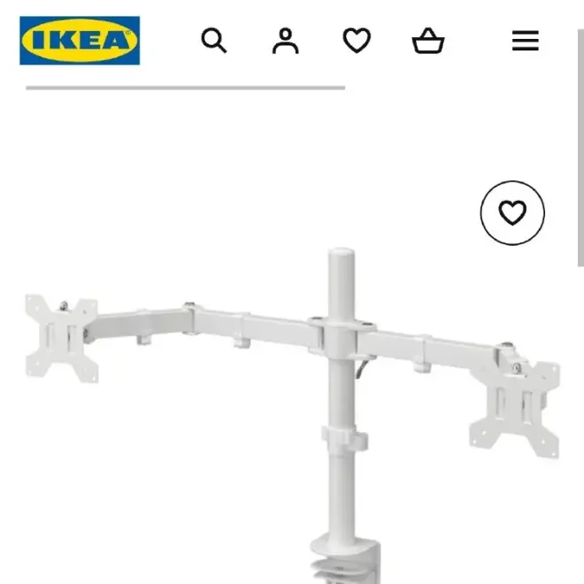 Крепление для двух мониторов IKEA STUBBERGET