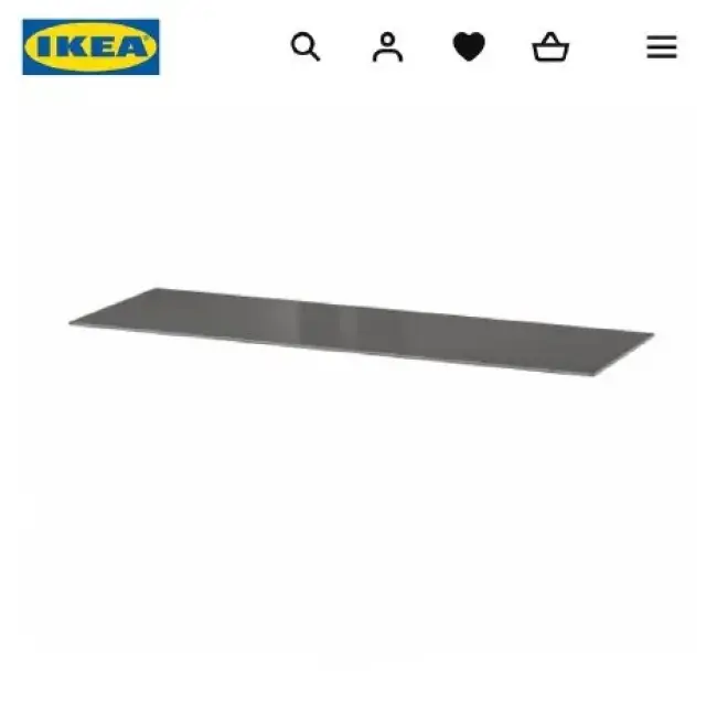 Стеклянная столешница Ikea Besta 120x40