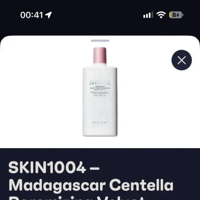 SKIN1004 Madagascar Centella Poremizing Velvet Finish Sunscreen