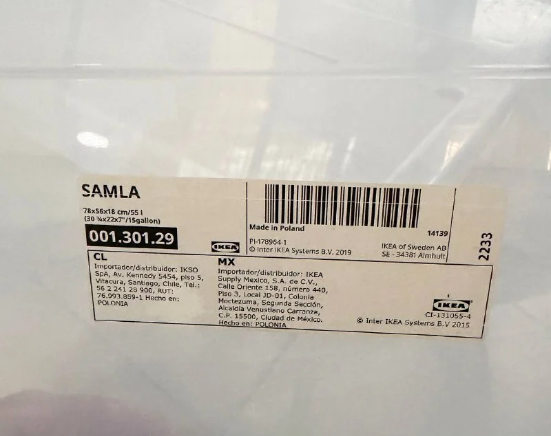 Бокс для хранения IKEA SAMLA 78x56x18 cm
