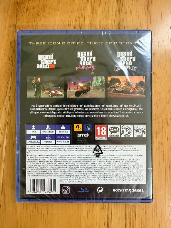Grand Theft Auto: The Trilogy – The Definitive Edition для PS4